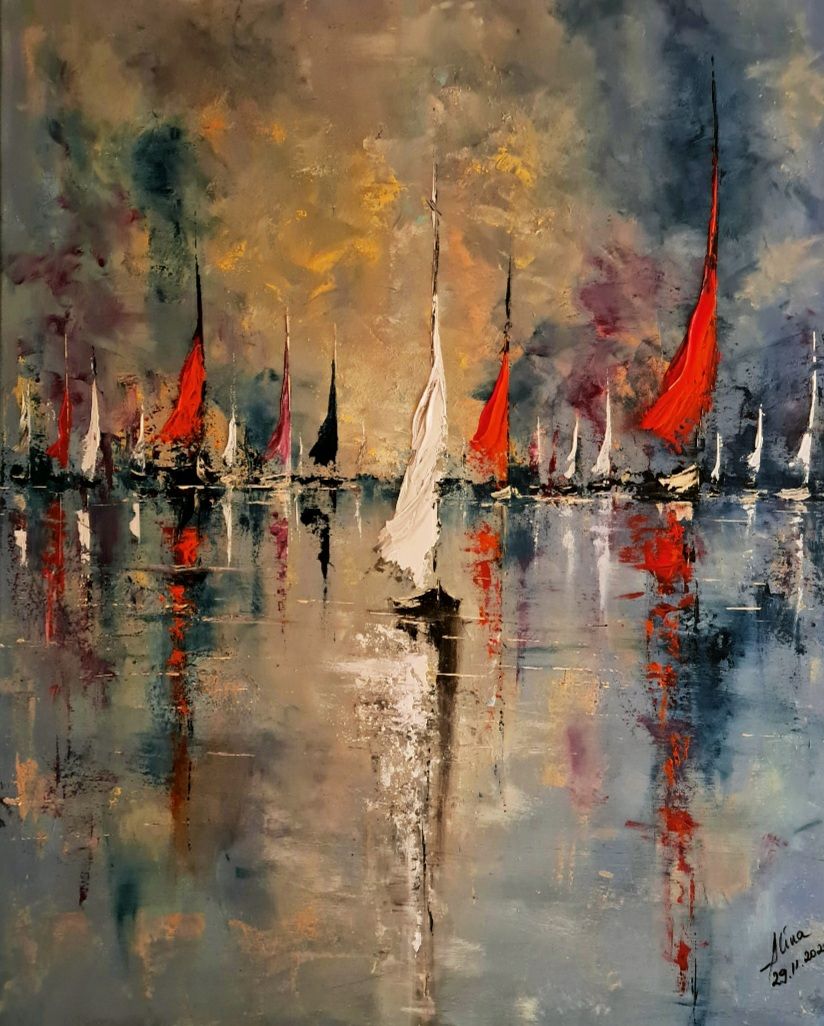 ArteDiAlina.com painting: It's not too far to never land....